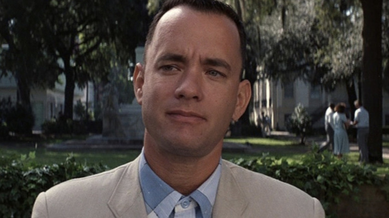 Forrest Gump looks serious