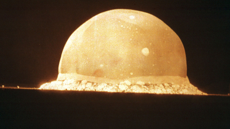 Nuclear explosion mushroom cloud