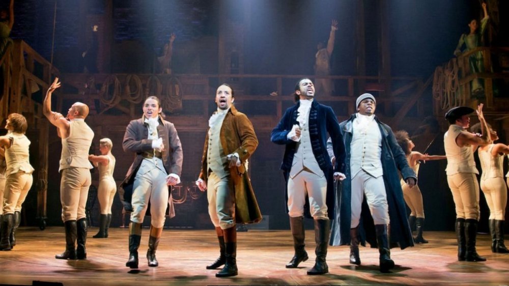 Lin-Manuel Miranda and the cast of Hamilton