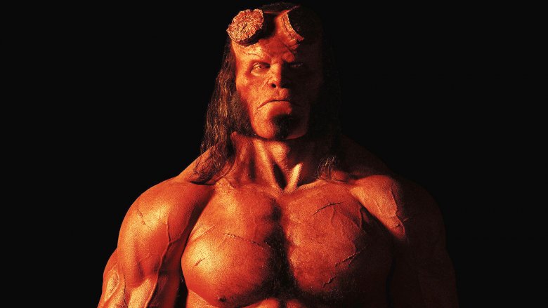 Hellboy shirtless