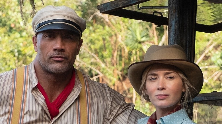 Dwayne "The Rock" Johnson and Emily Blunt in Jungle Cruise