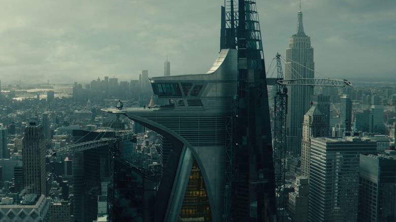 The former Avengers tower, now known as the Watchtower, in Thunderbolts*
