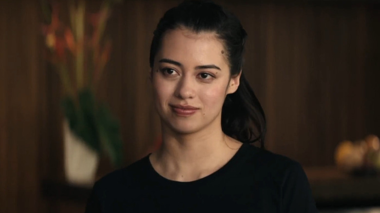 Isabel Simmons smiling at Kentaro Randa in Monarch: Legacy of Monsters Season 2 (2026)