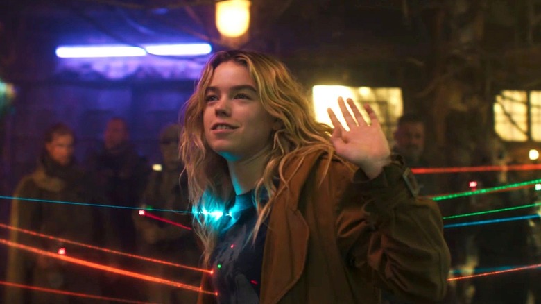 Kara targeted with lazers at bar in Supergirl (2026)