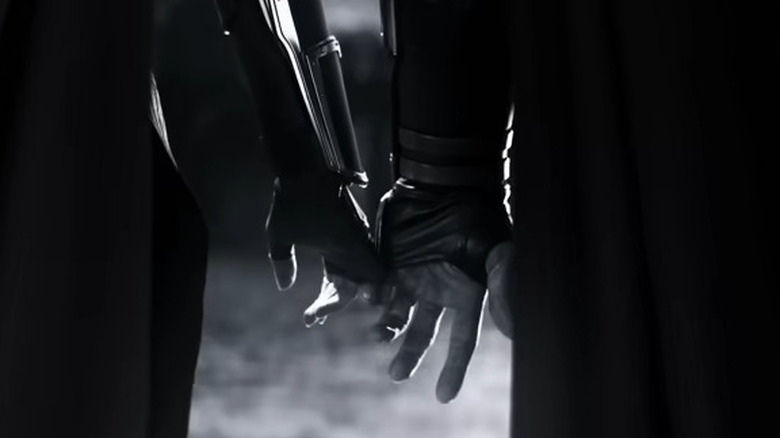 Thor and Mighty Thor holding hands