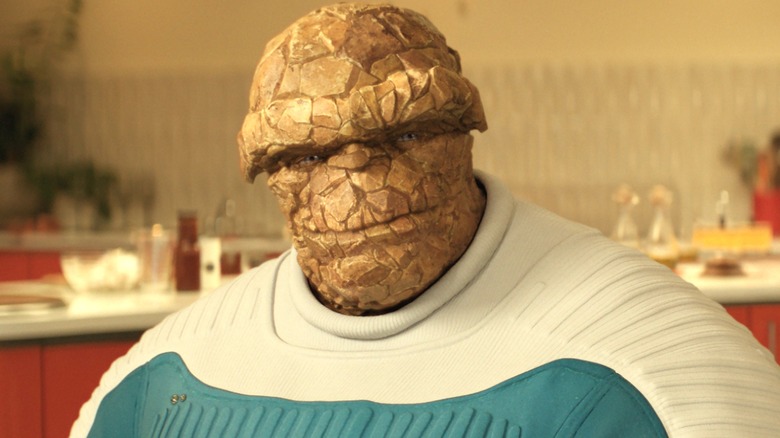 Ben Grimm smiling in The Fantastic Four: First Steps