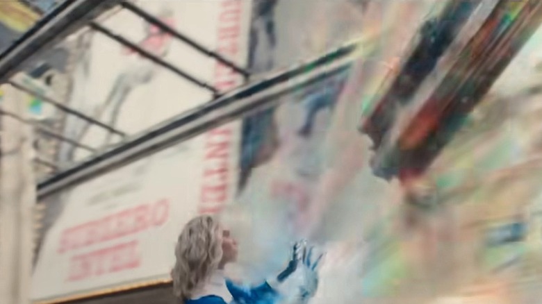 Sue Storm lifting objects in The Fantastic Four: First Steps