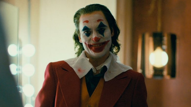 Joker in a dressing room 