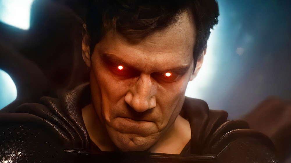 Superman's eyes glow red 