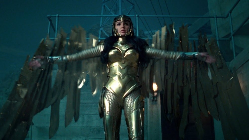 Gal Gadot as Wonder Woman in her golden armor