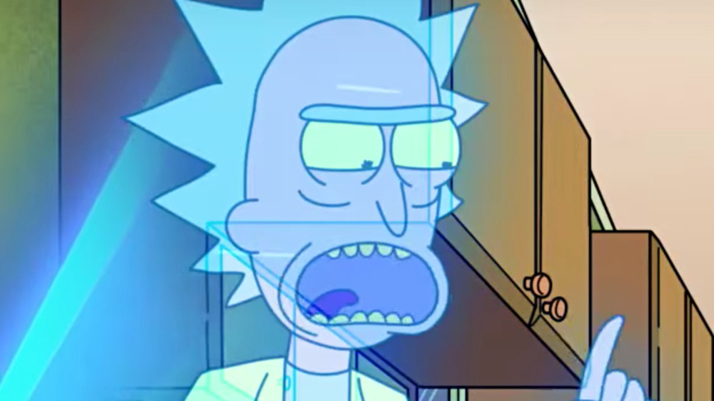 Hologram Rick from Rick and Morty season 5 trailer