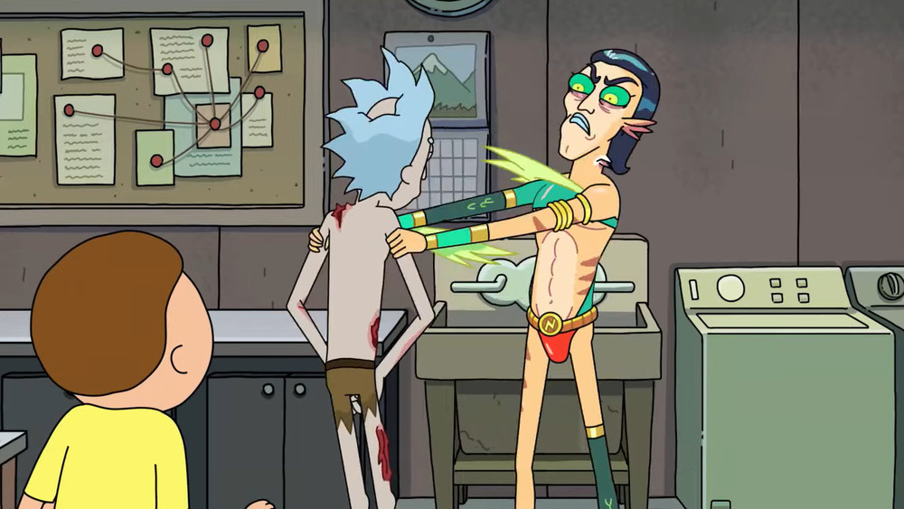 Mr. Nimbus fighting Rick