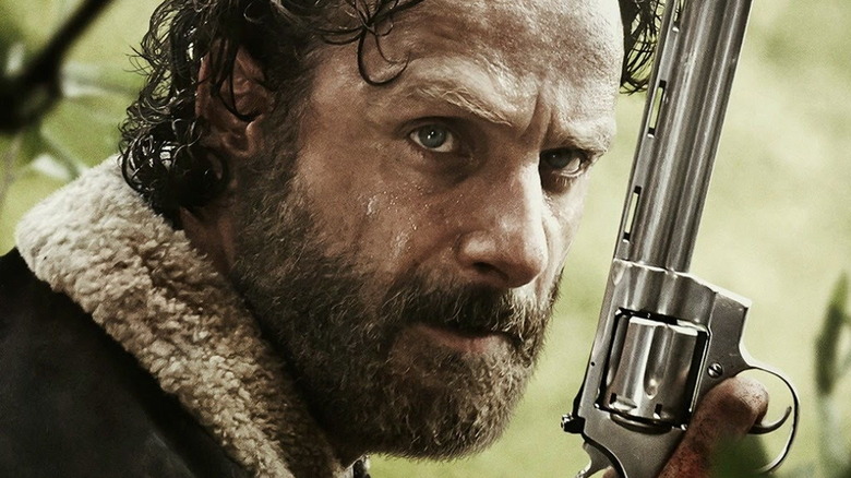 Rick Grimes holding gun