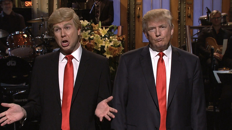 Killam and Donald Trump on SNL