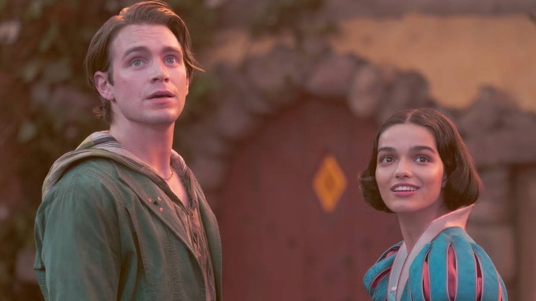 Snow White and Jonathan looking up