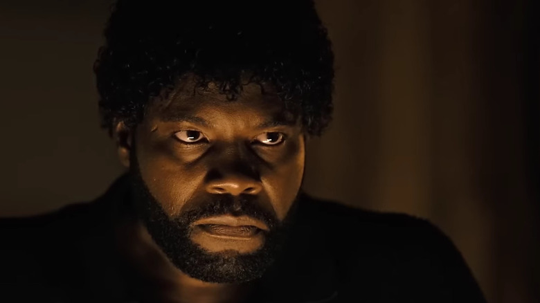 Jerome Saint looking intense on Snowfall