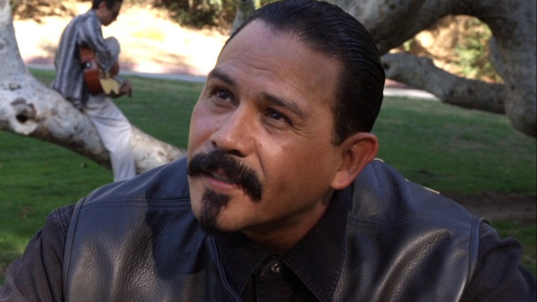 Marcus Alvarez talking and looking up