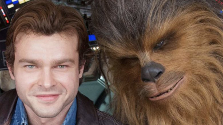 Alden Ehrenreich Joonas Suotamo Han Solo Chewbacca Solo: A Star Wars Story