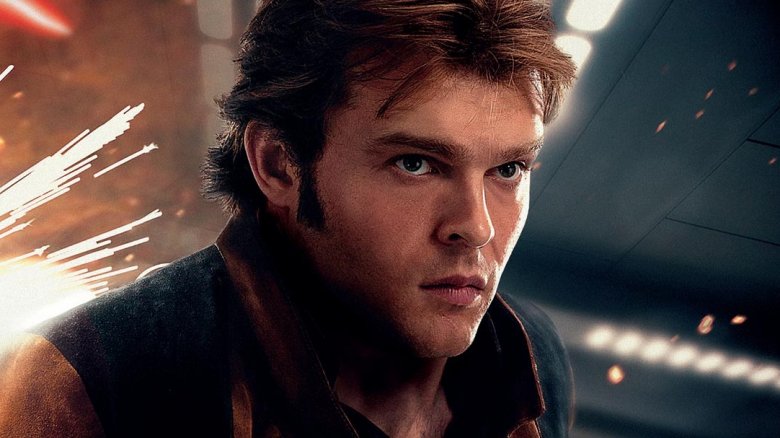 Alden Ehrenreich as Han Solo in Solo: A Star Wars Story