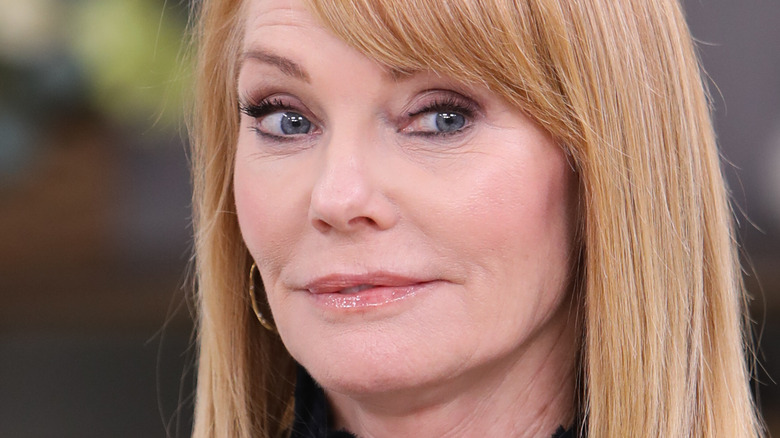 Marg Helgenberger smirking