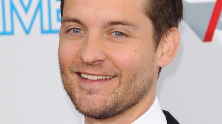 Tobey Maguire smiling