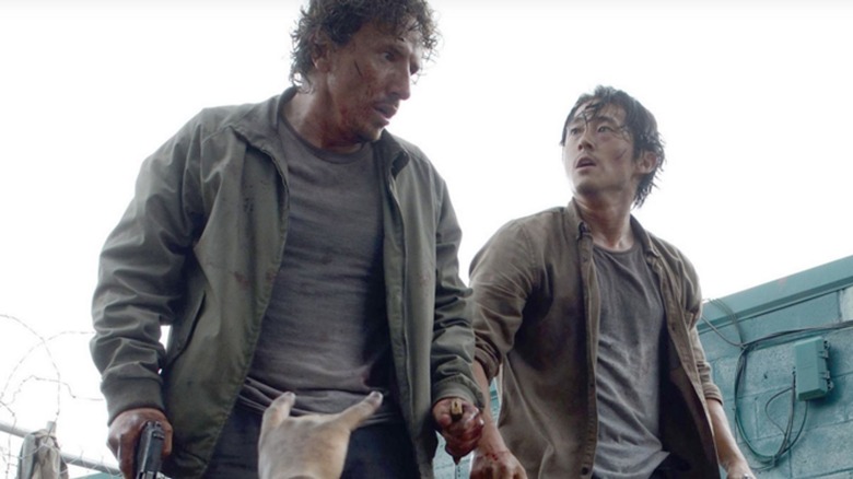 Nicholas and Glenn looking worried