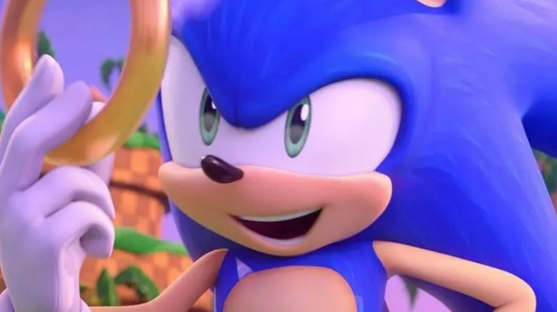 Sonic smiling