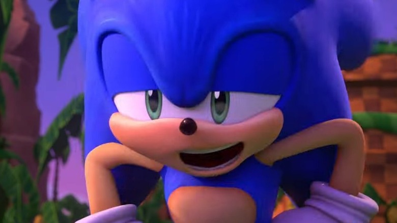 Sonic smiling