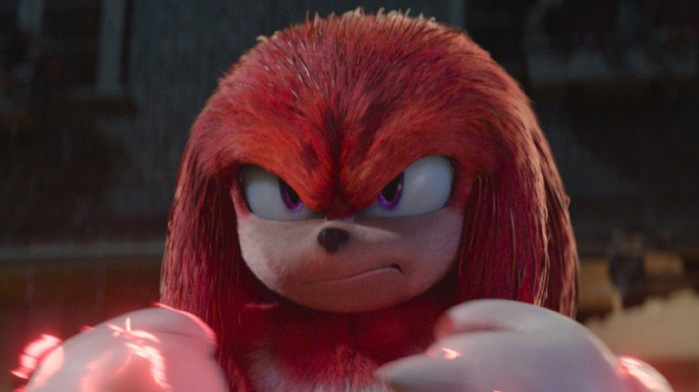 knuckles looking fierce