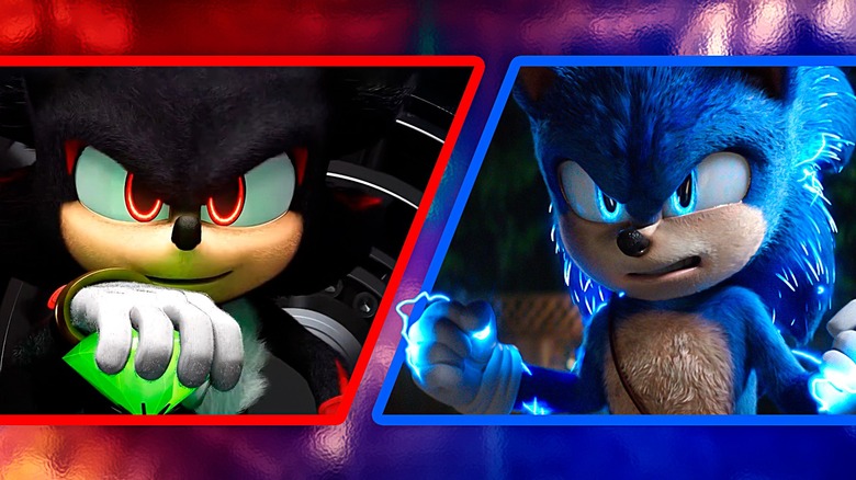 Shadow and Sonic going head-to-head