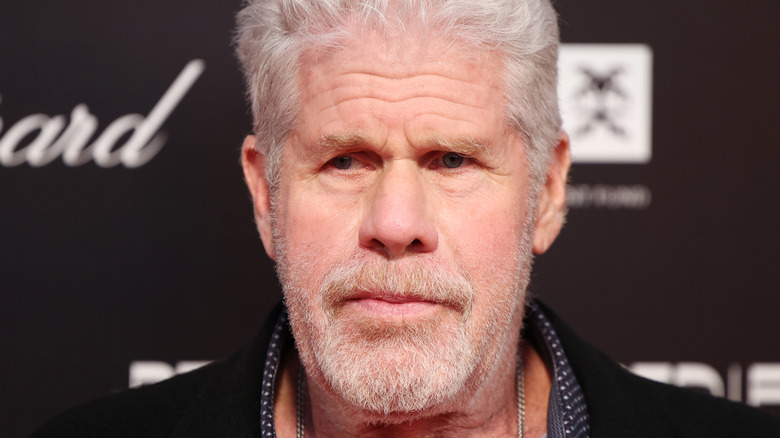 Ron Perlman posing on red carpet