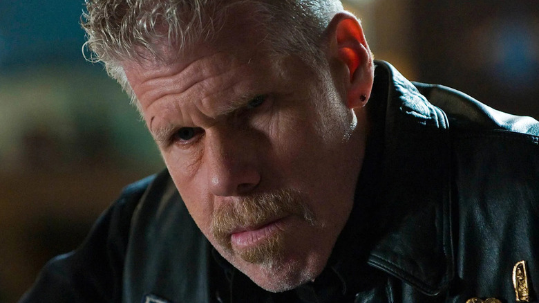 Clay Morrow looking serious