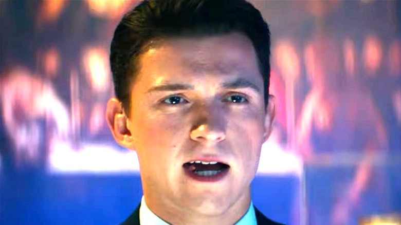 Tom Holland looking shocked