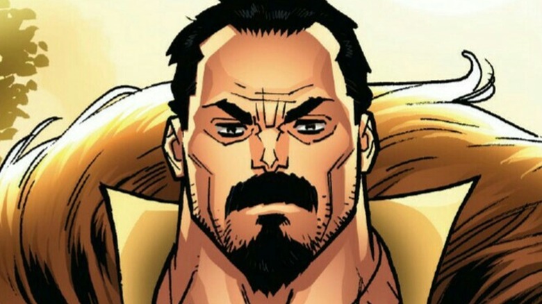 Kraven the Hunter raising his eyebrows