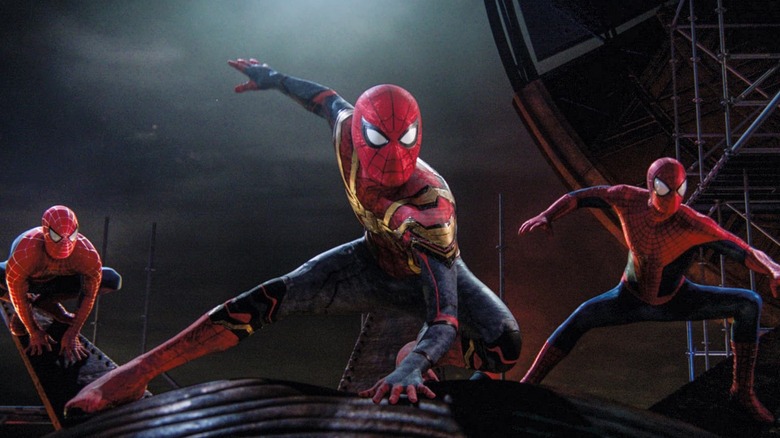 Three live-action Spider-Men