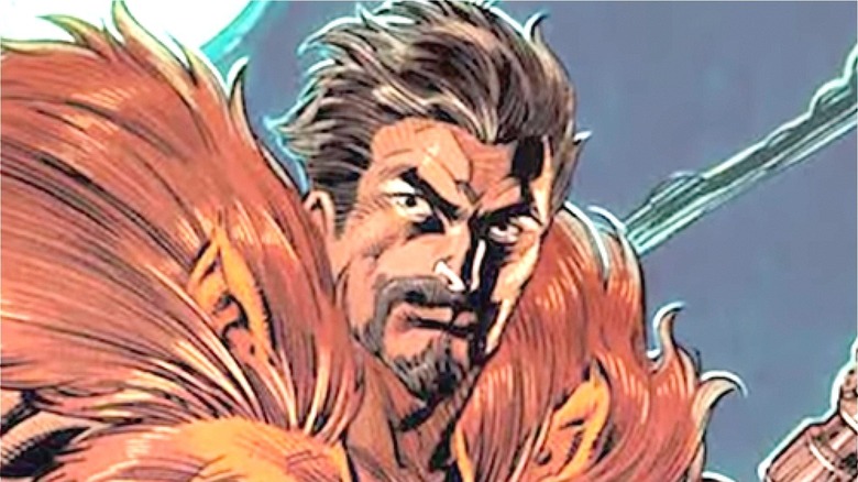 Kraven the Hunter wears fur collar