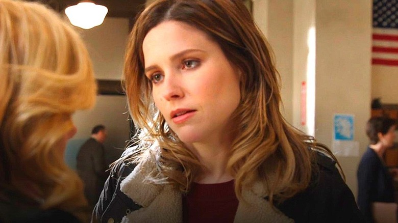 Sophia Bush looking serious