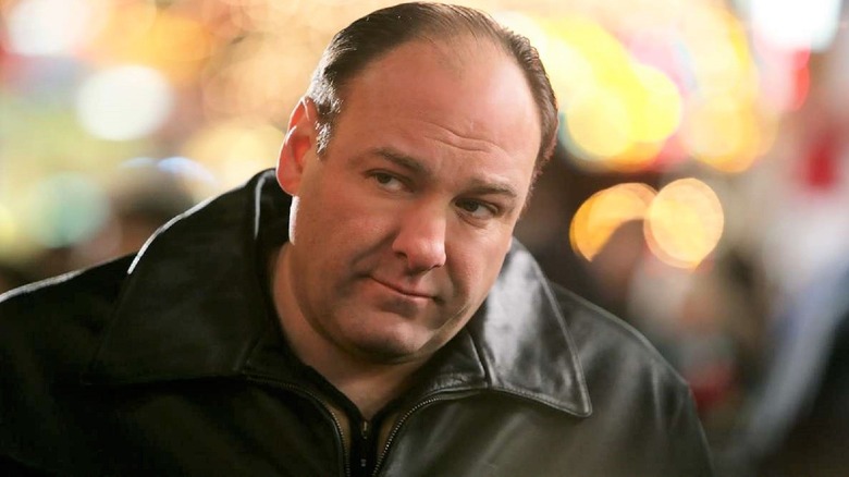 Tony Soprano glaring