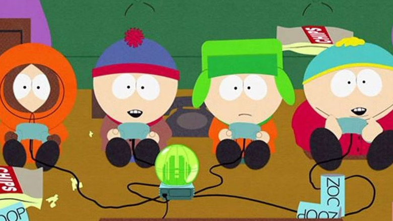 South Park kids playing video games