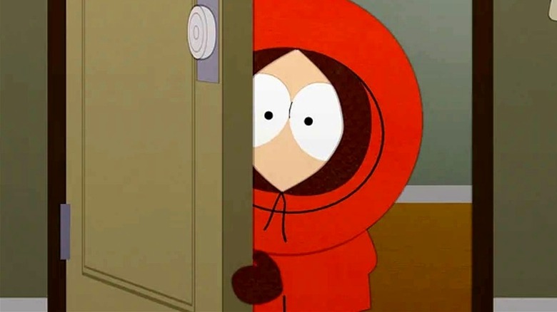 Kenny McCormick peeking into his sister's room in South Park
