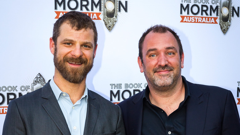 Matt Stone and Trey Parker smiling