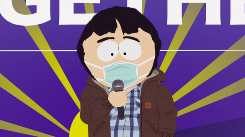 Randy Marsh wearing a mask