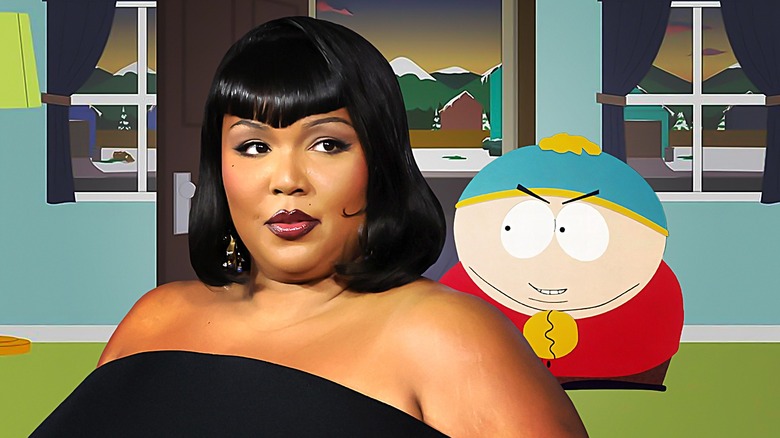 Lizzo and Cartman composite image