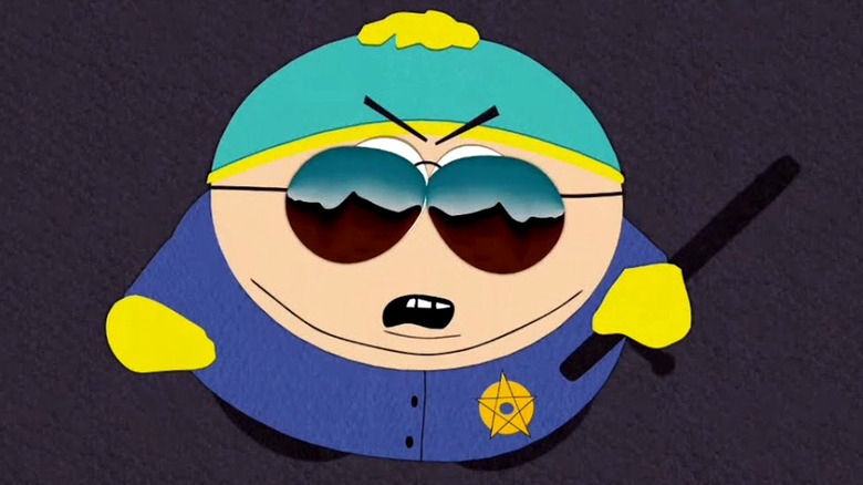 Eric Cartman looking up