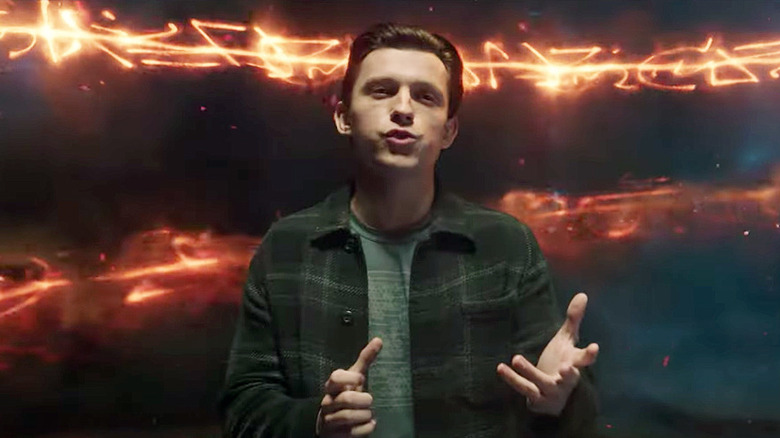 Peter Parker interrupting Doctor Strange's spell