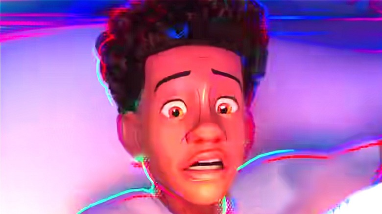 Miles Morales looks scared