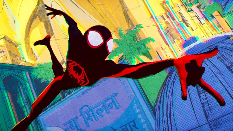 miles morales swinging