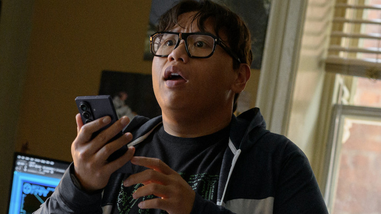 Ned Leeds wearing glasses in Spider-Man: Brand New Day