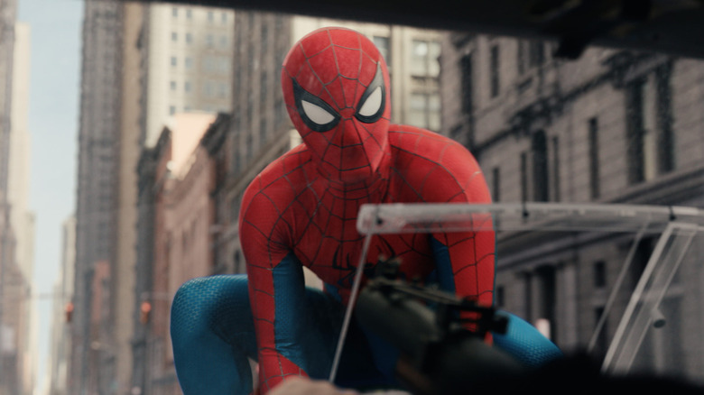 Spider-Man wearing his costume in Spider-Man: Brand New Day