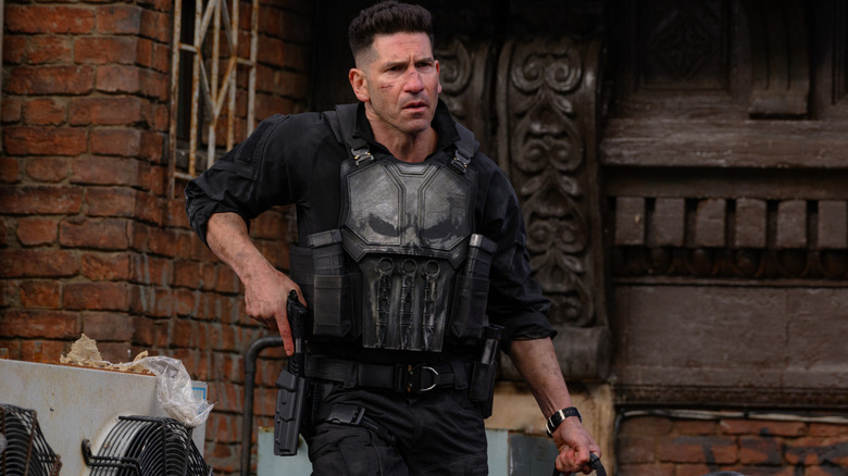 Punisher brandishing a gun in Spider-Man: Brand New Day